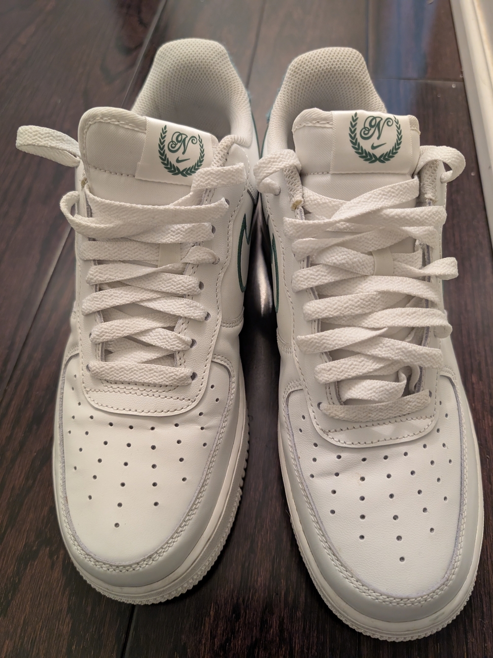 NIKE AIR FORCE 1 WHITE TEAL SUEDE CUSTOM